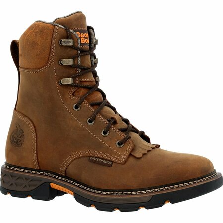 GEORGIA BOOT Carbo-Tec FLX Waterproof Lacer Work Boot, BROWN, W, Size 8.5 GB00623